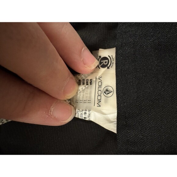VOLCOM Simply Solid 5 Women's ECO True Sport Boardshorts Beach Gym Black Size 11 - Picture 8 of 10